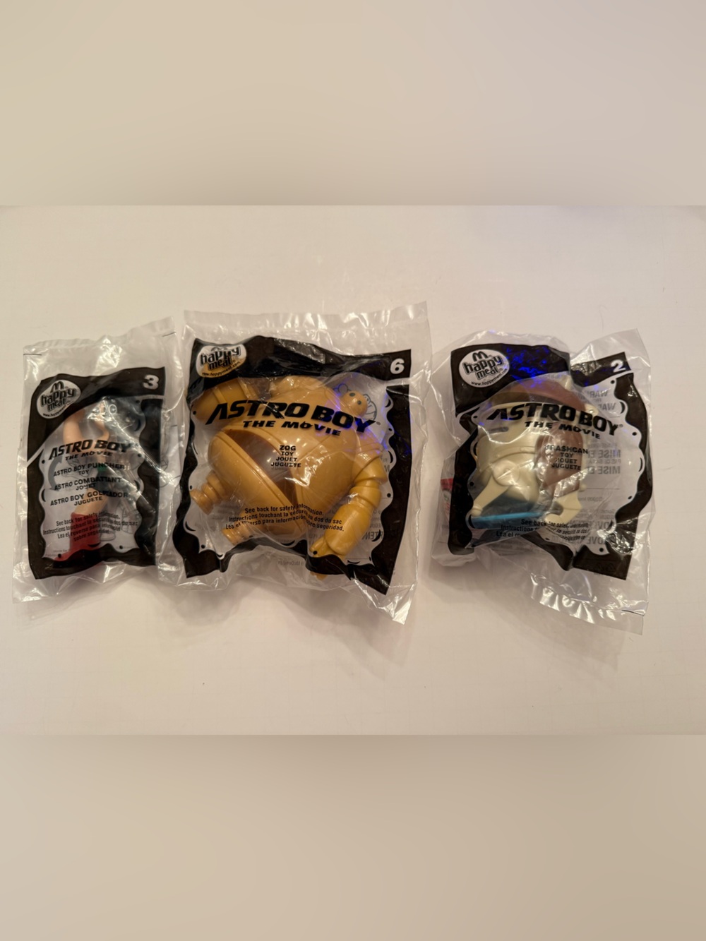 Sealed 2009 Astro Boy The Movie Happy Meal Toys